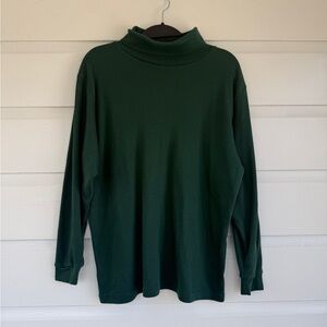 Women’s Dark Green Turtleneck Knit Sweater